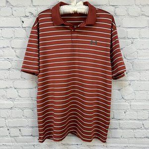 Under Armour Loose Fit HeatGear Golf Polo Shirt, Size Large, Burnt Orange‎